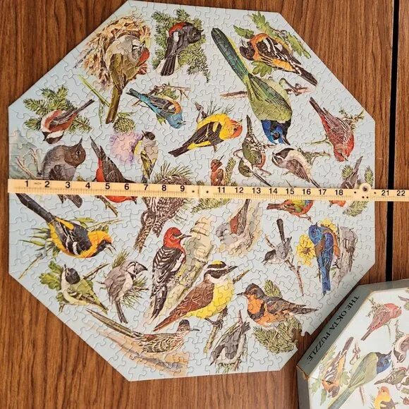 Vintage 500 Piece 1968 Springbok Octagon jigsaw Puzzle Western Birds by …